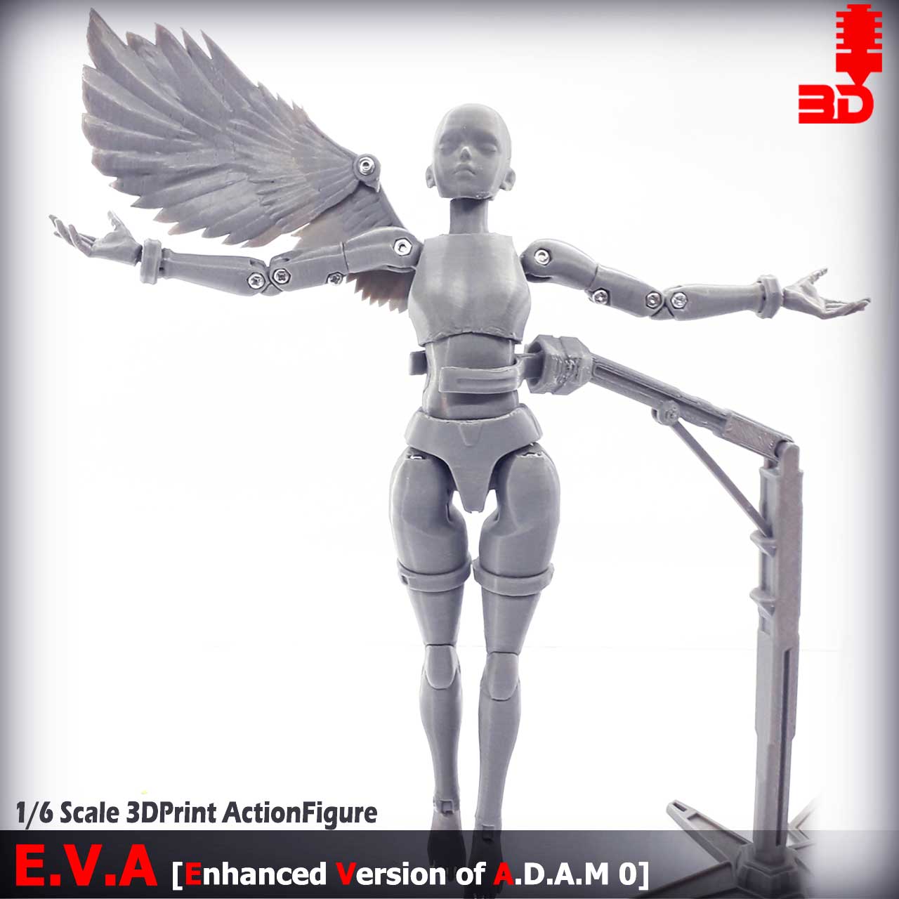 1/6 Scale 3DPrinted E.V.A. Action Figure 05
