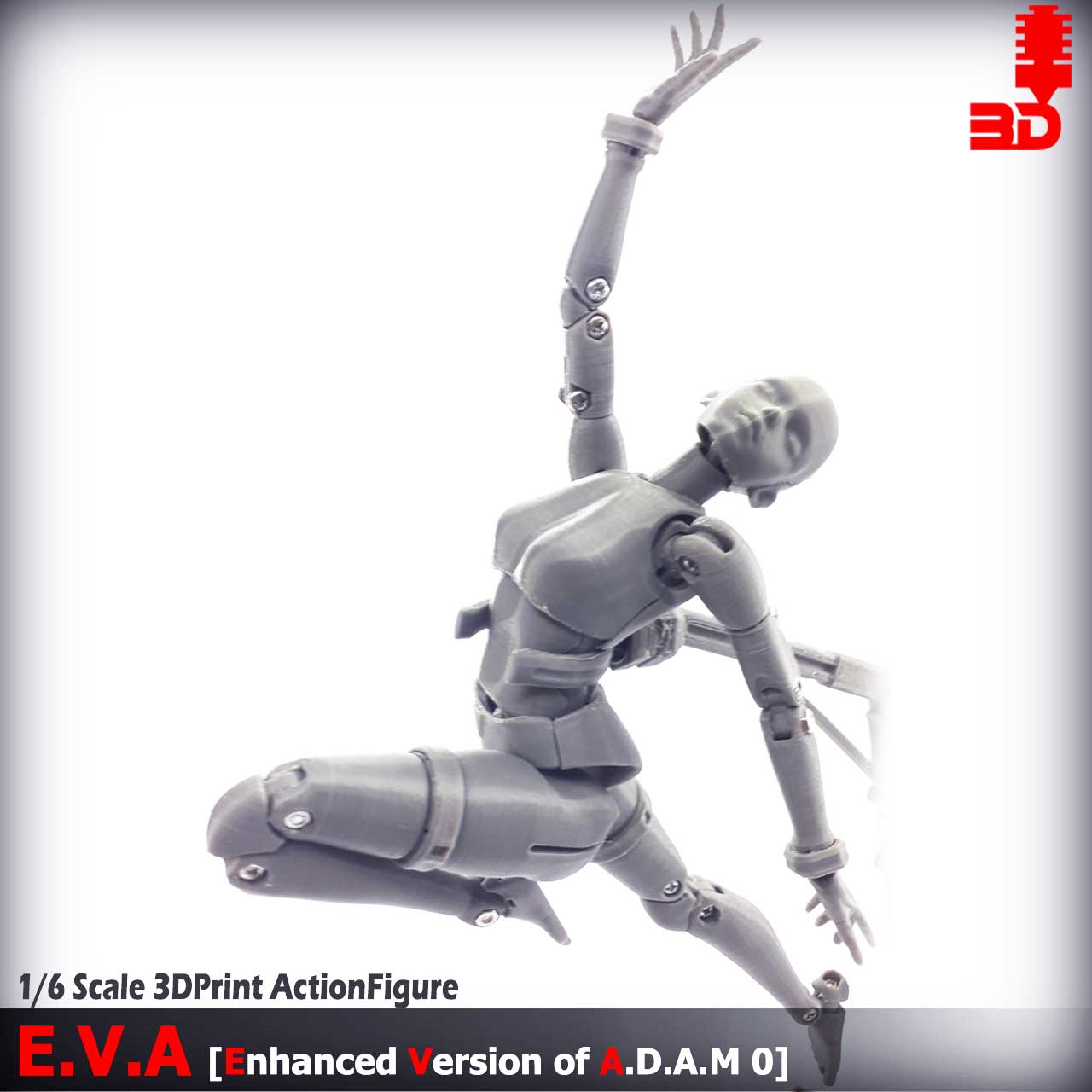 1/6 Scale 3DPrinted E.V.A. Action Figure 05 by A Guy With Laptop And 3D ...