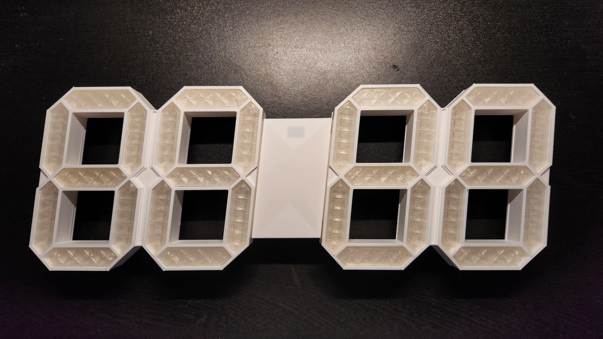 7 segment rgb led clock using neopixels by g paul download free stl