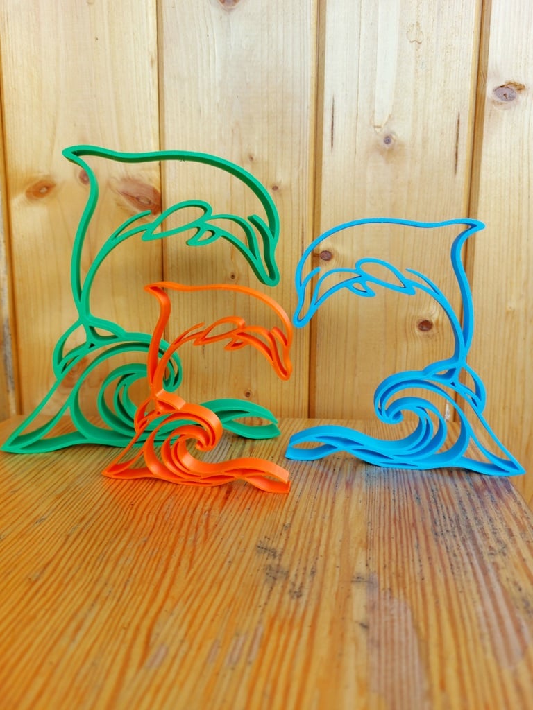 Minimalist Dolphin figure / Delfín figurka