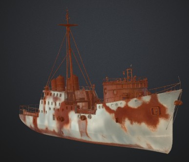 SHIP ABANDONED ICEBREAKER LOD LEDOBOREC