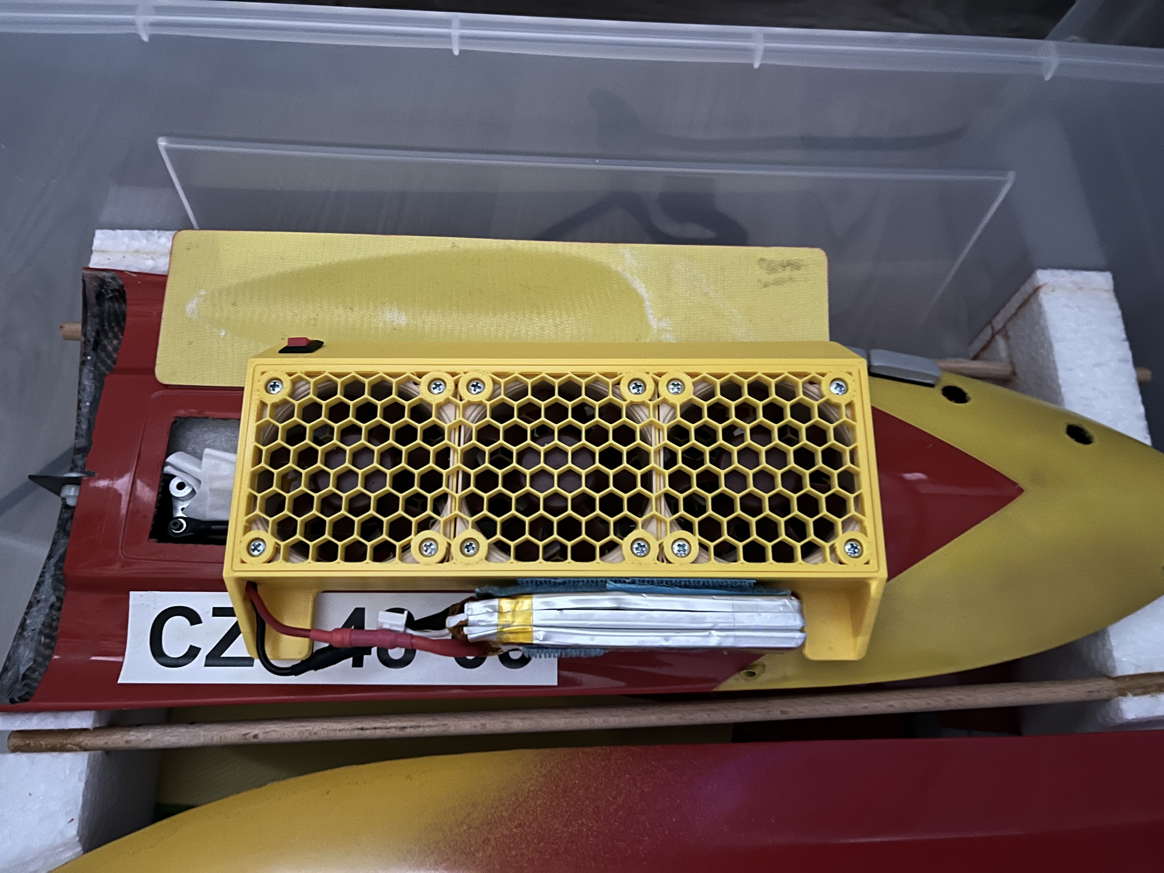 Drying/cooling system for models