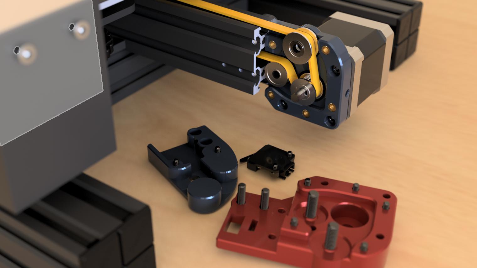 Y-Axis Motor mod for NEMA17 motors on Ender 3 "v1" Printers