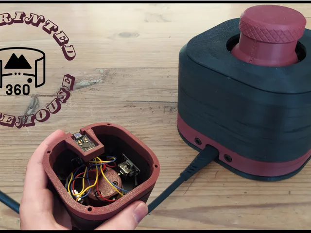 3D Printed DIY Spacemouse with detachable usb cable