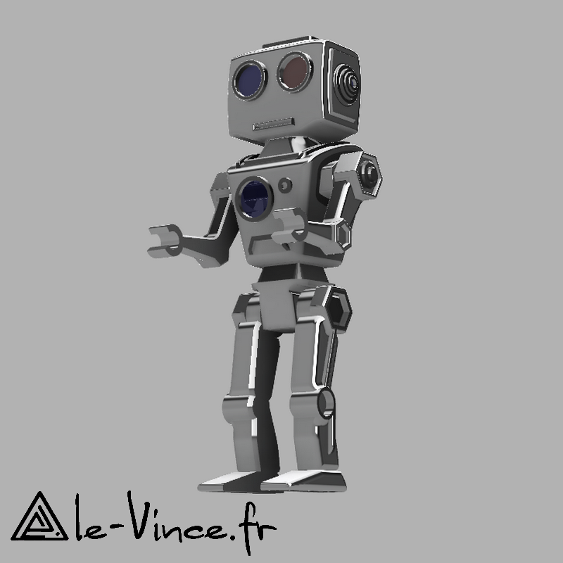 Vince's Robot by le-Vince.fr ᵇʸᶻˡᵏ¹⁹⁸⁰ | Download free STL model ...