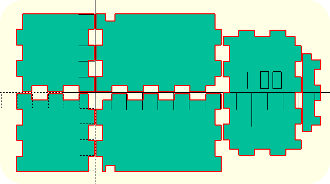 Miniatura 6 do modelo 3D Parametric Laser-Cut Box Generator (Gridfinity Compatible)