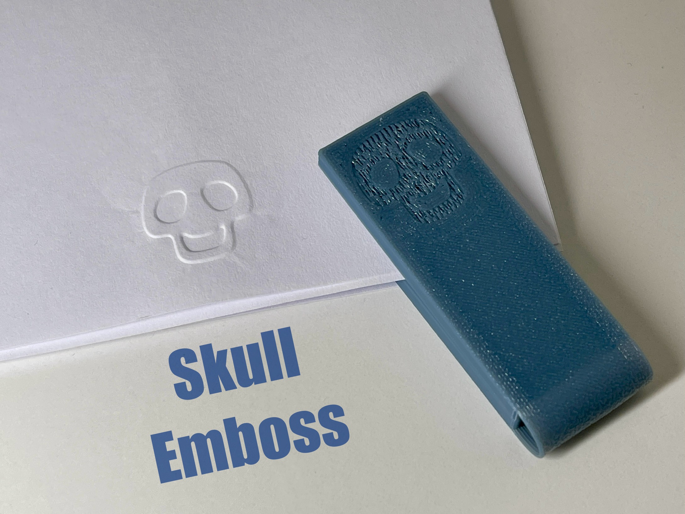 Skull Paper Embosser Stamp