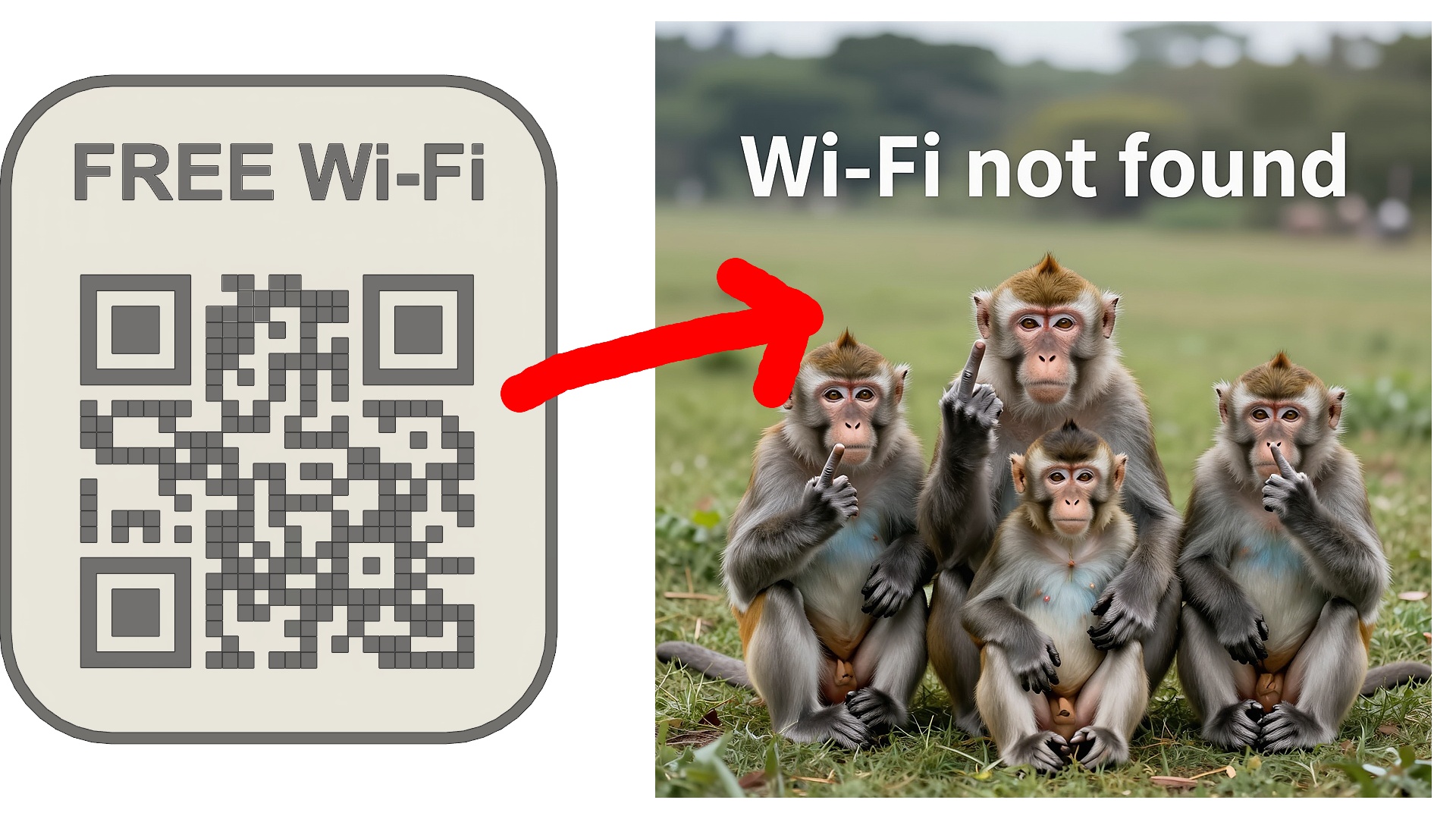 QR Free Wi-Fi not found