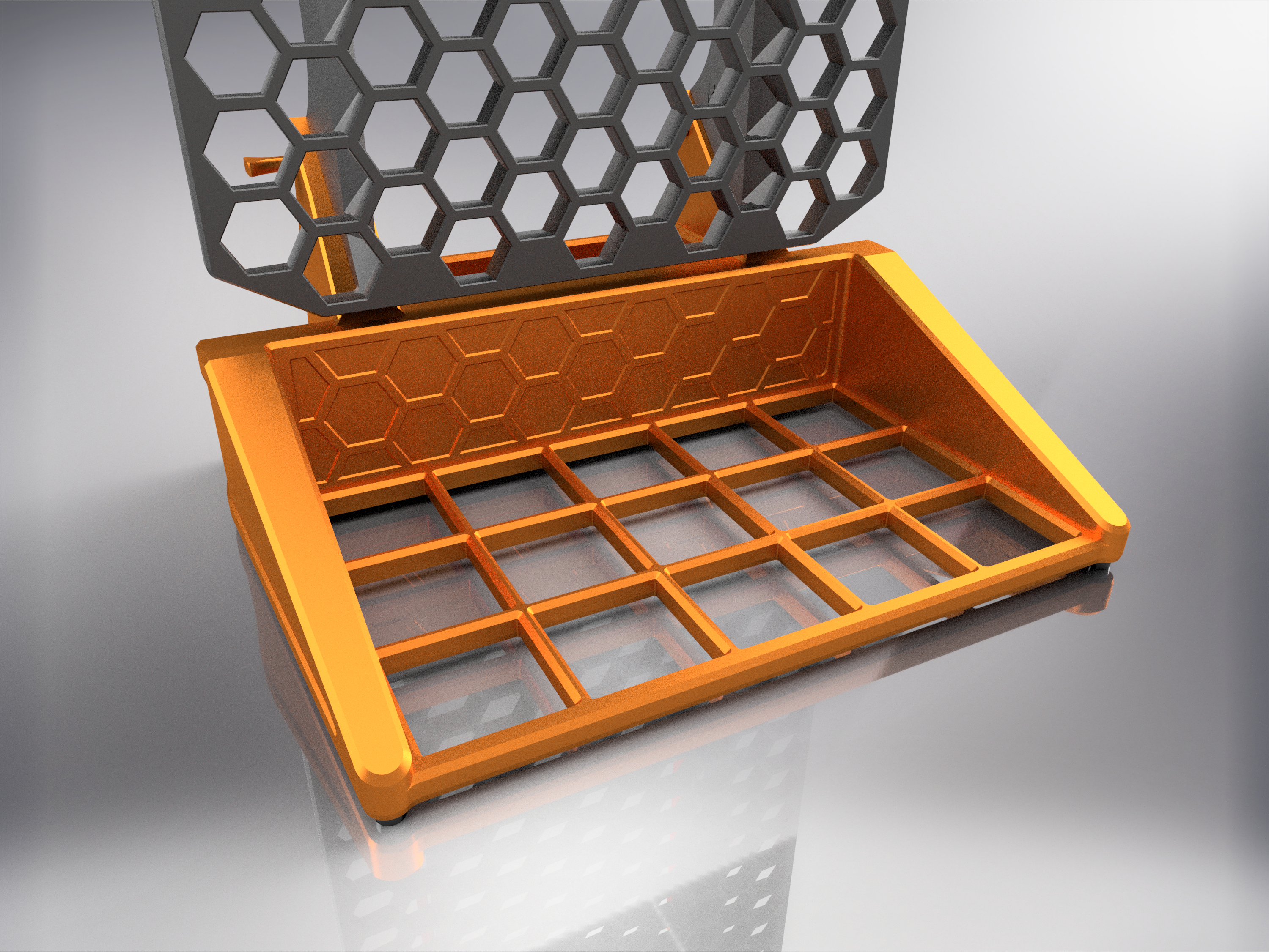 Gridfinity Base for KYZ HSW Display Stand - Large 3D model thumbnail