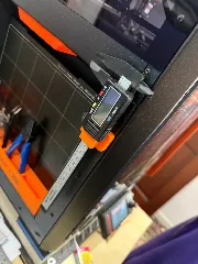 Digital Caliper Mount  (with holes for magnets)
