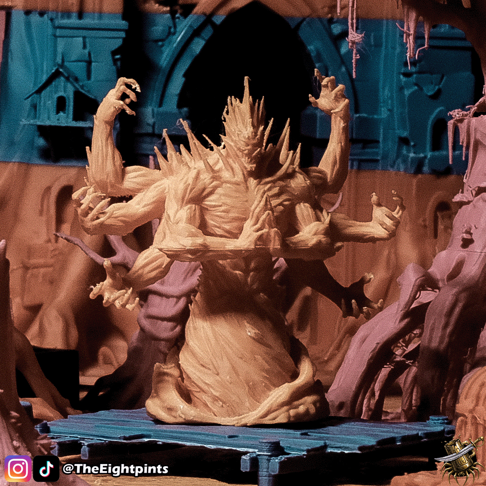 Sun Forged Djinn Monster Beast - The Eightpints The Chamuscado Glass Wastes 3D model