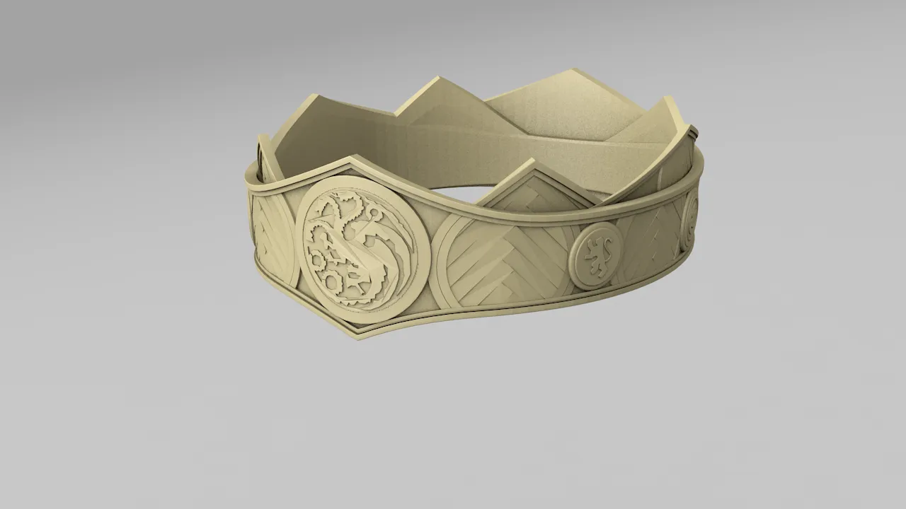 Crown Targaryen by pavel benes | Download free STL model | Printables.com