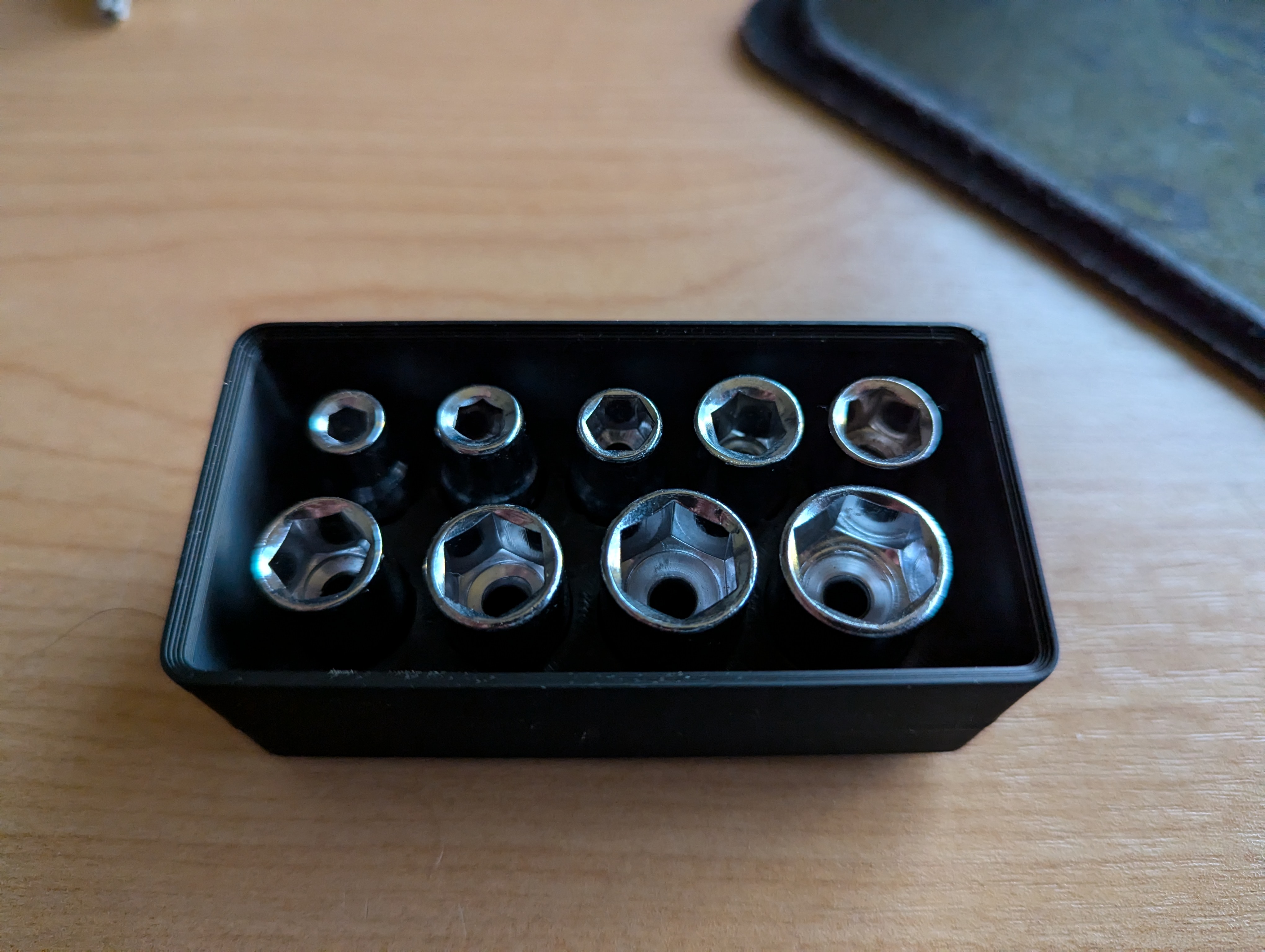 Imperial Socket Holder 9 pieces - Gridfinity
