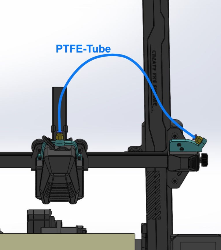 Side-Feed Filament Guide / Filament-Umlenkung Links oder Rechts - Neptune 4/pro