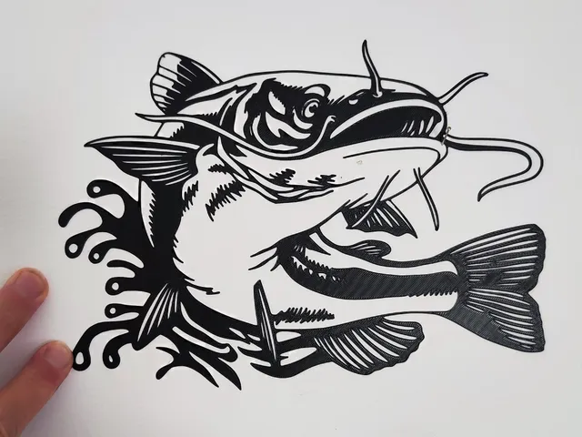 Wall Art decoration Catfish
