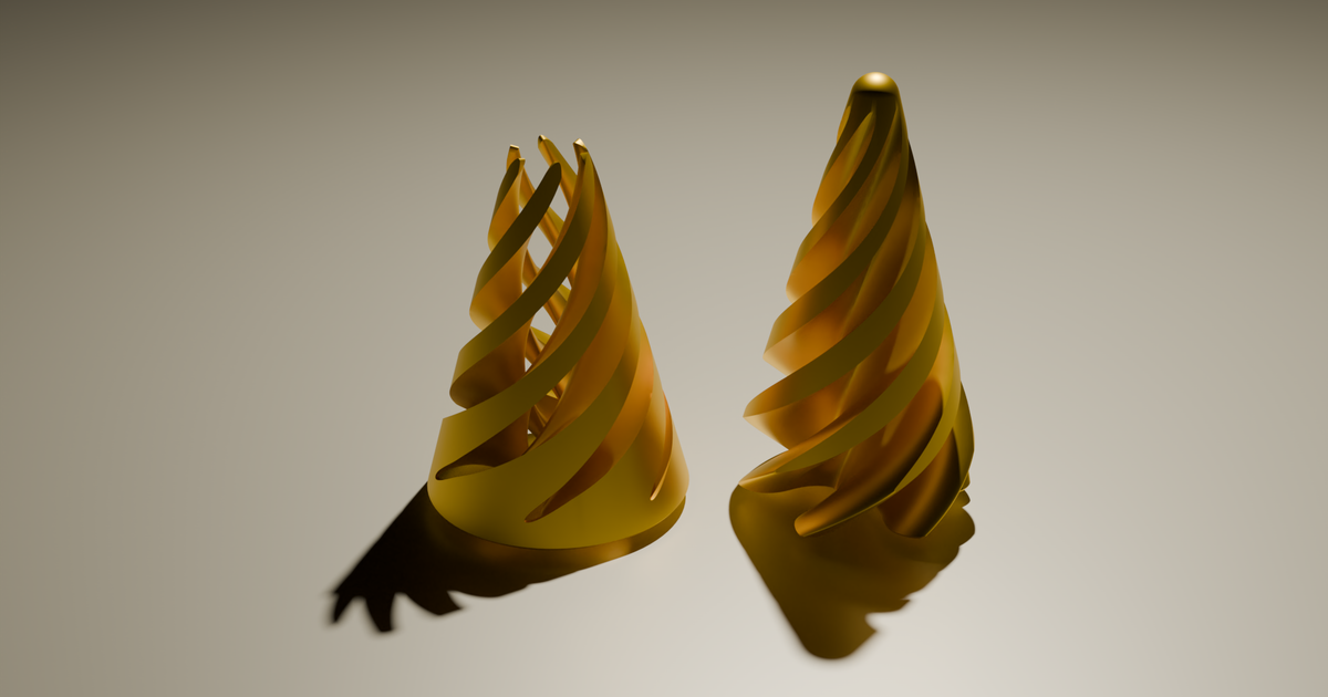 Fidget spiral cone by pradnyesh17 download free stl model