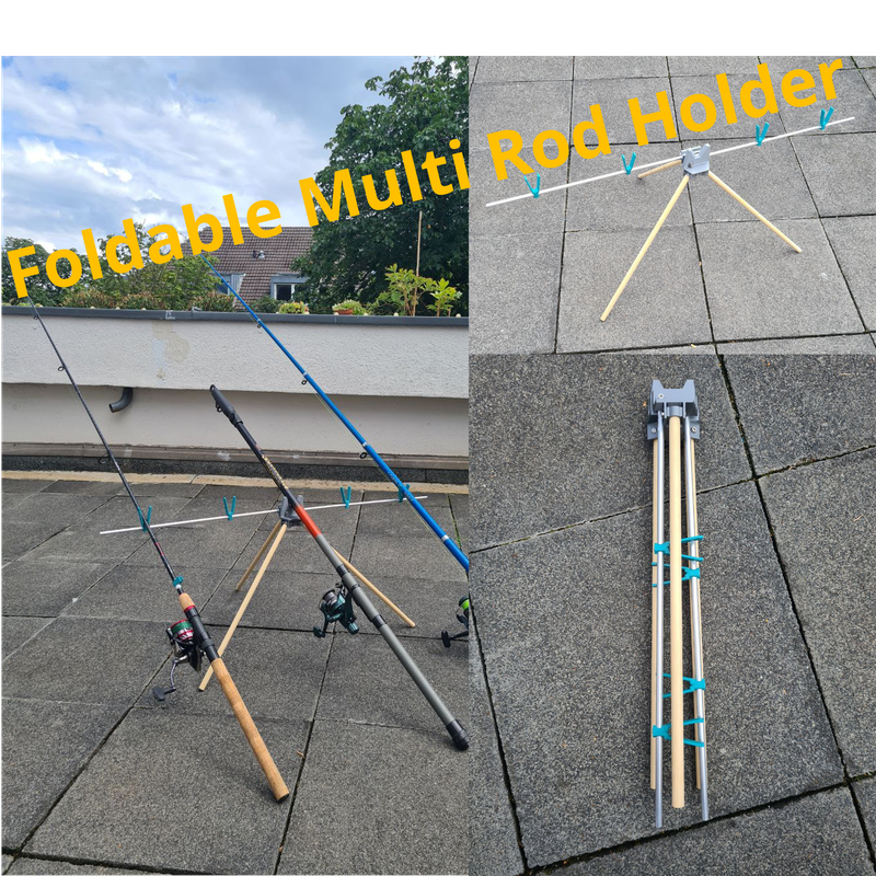 Foldable Multi Rod Holder by KarimTheDream | Download free STL model ...