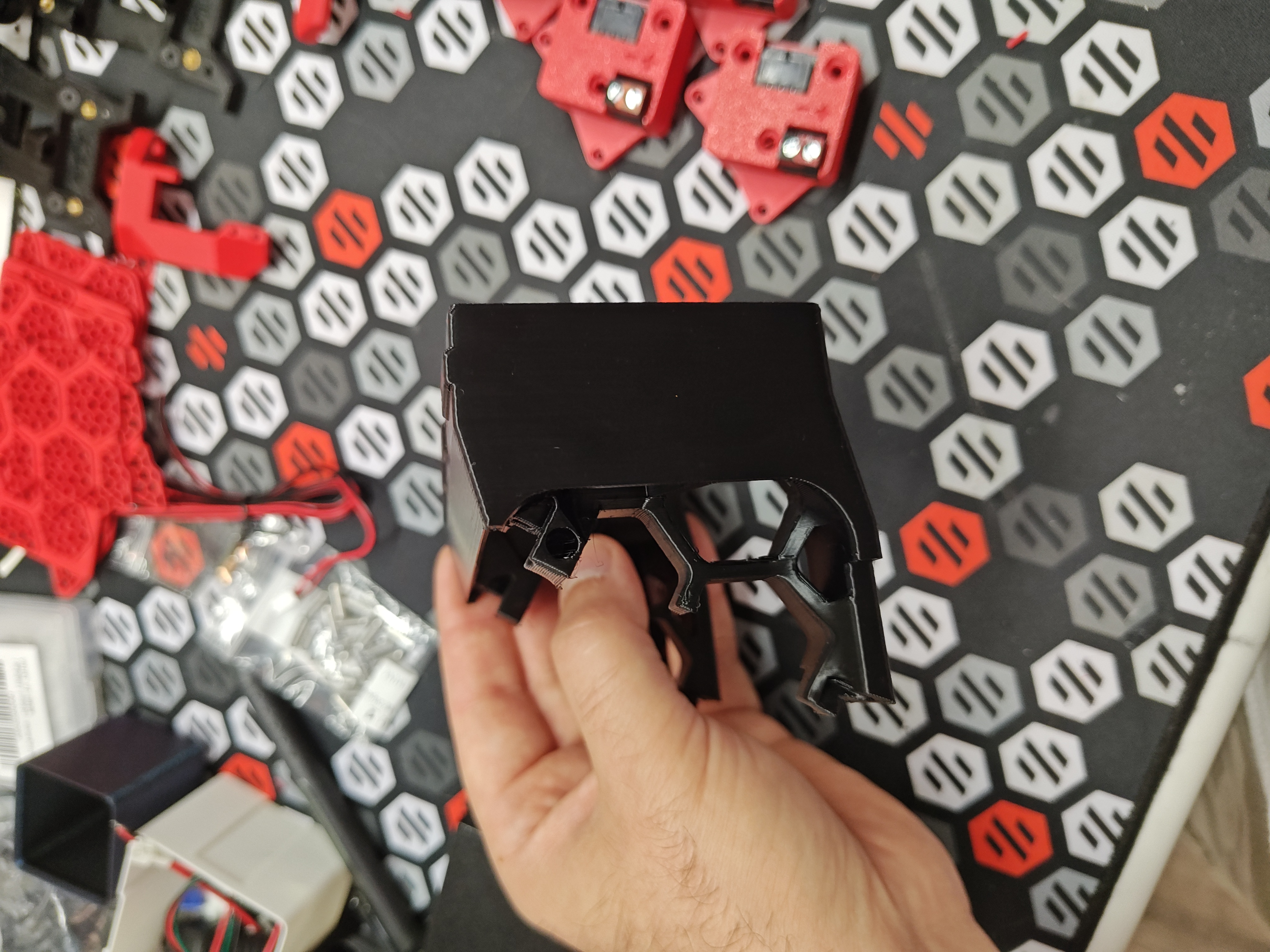BTT Pi TFT43 thick mount for clicky clack door