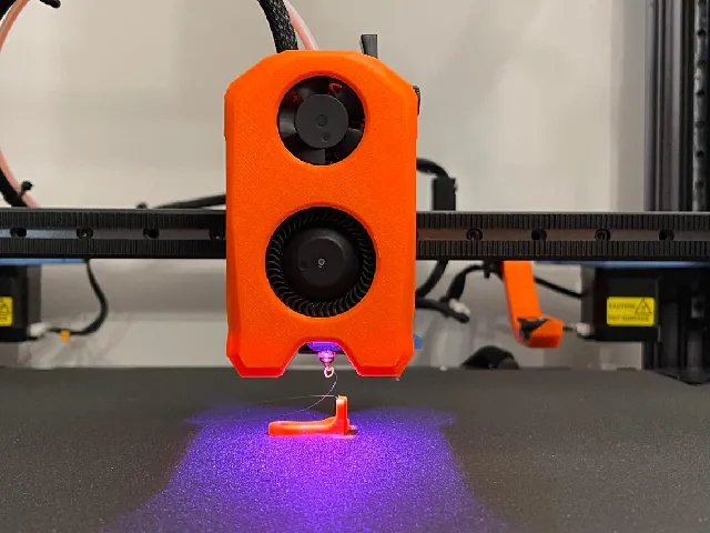SV08 CN3D Shroud V3 Extra : Fan, Magnets Klicky + LED