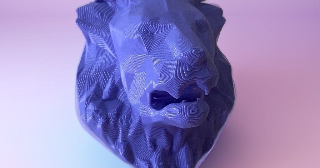 Low Poly Lion Head by GHEIRMAN | Download free STL model | Printables.com