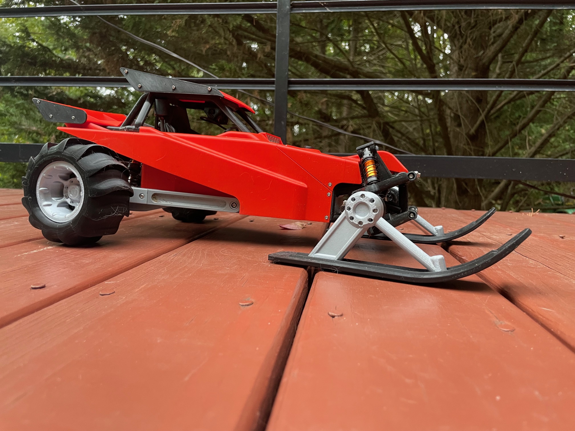 Sandpiper Snow Ski and printable rear tires by BlackCrow (RockyTop