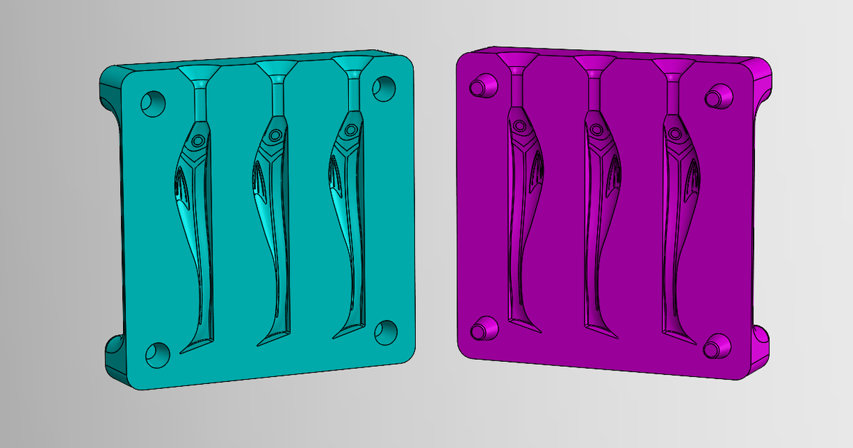 Fishing Lure Mould by SD-3D | Download free STL model | Printables.com