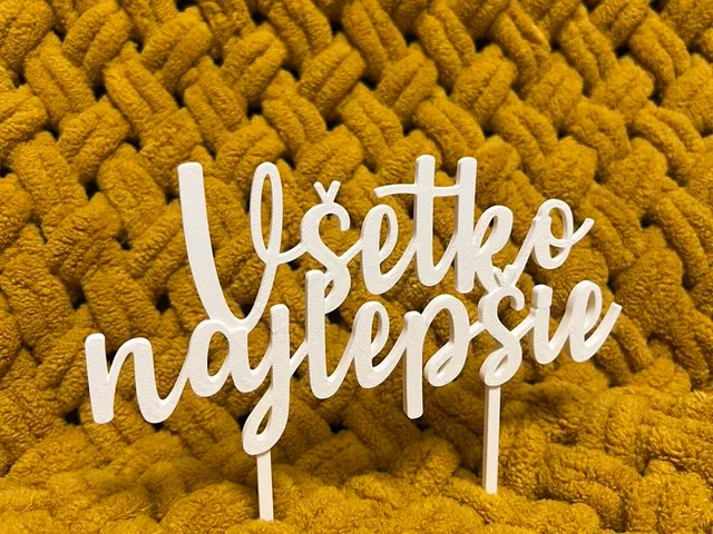 Vsetko najlepsie - Zapich do torty