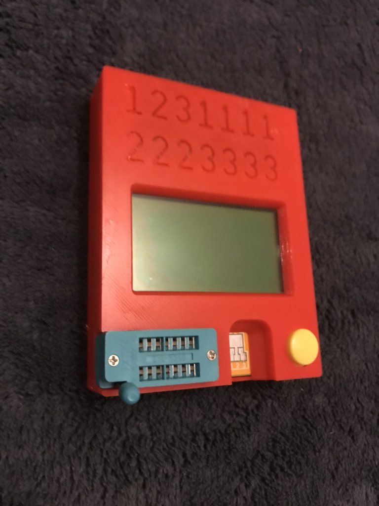 Case for LCR-T4 component tester with lid