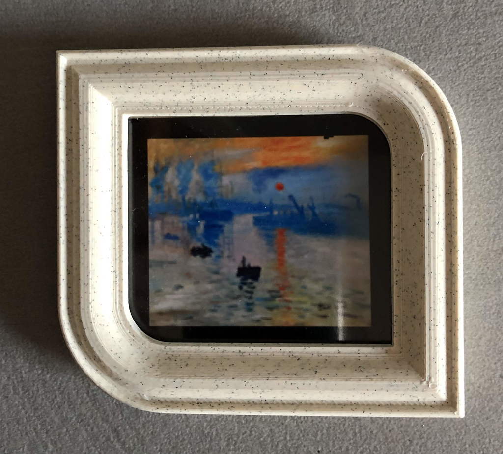 Refrigerator door magnet mini-frame leaf shape