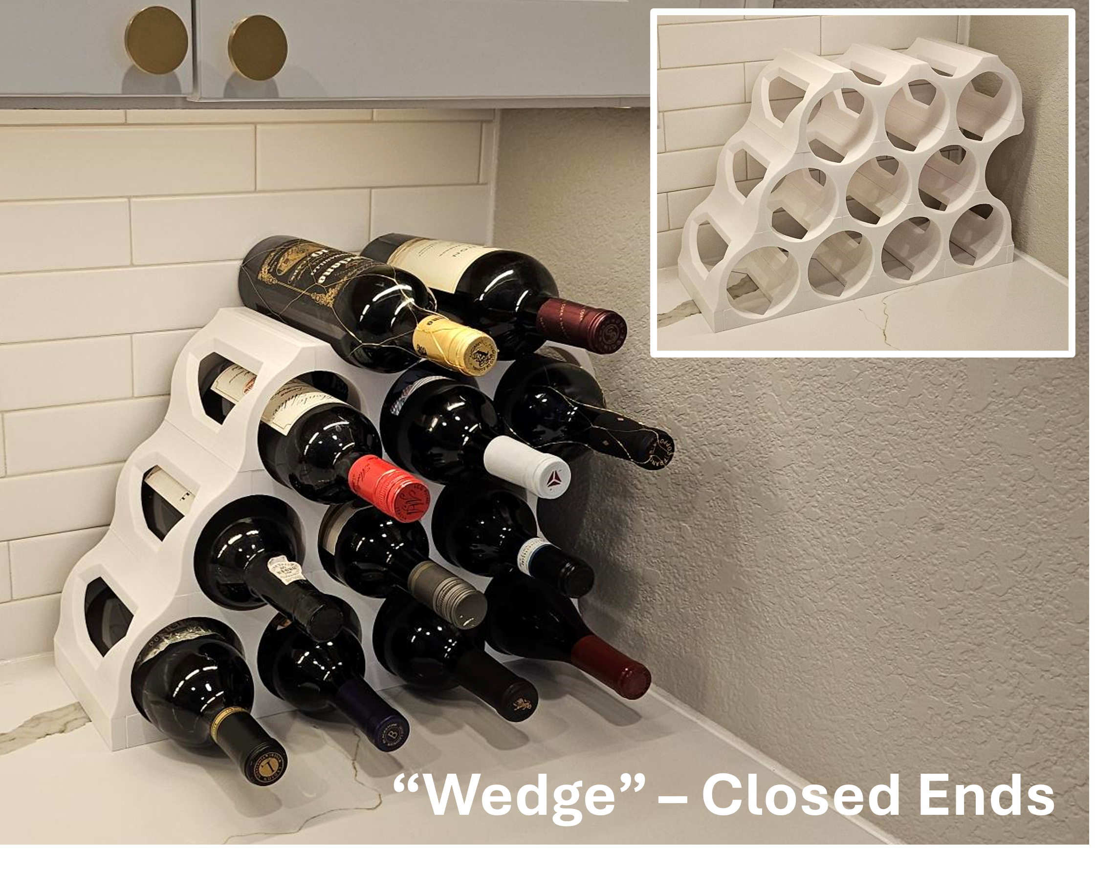 Miniatura 3 do modelo 3D Modular Wine Rack
