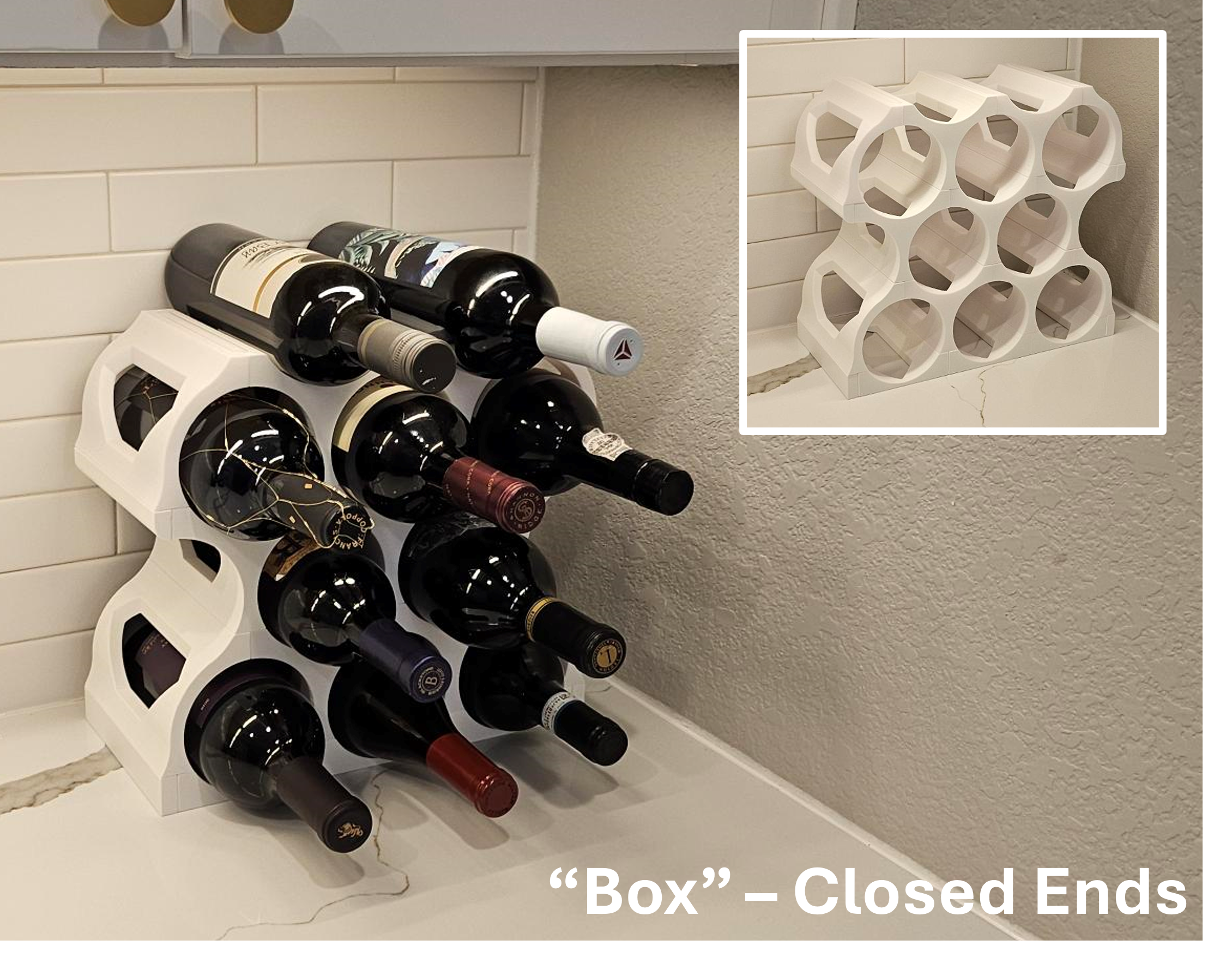 Miniatura 5 do modelo 3D Modular Wine Rack