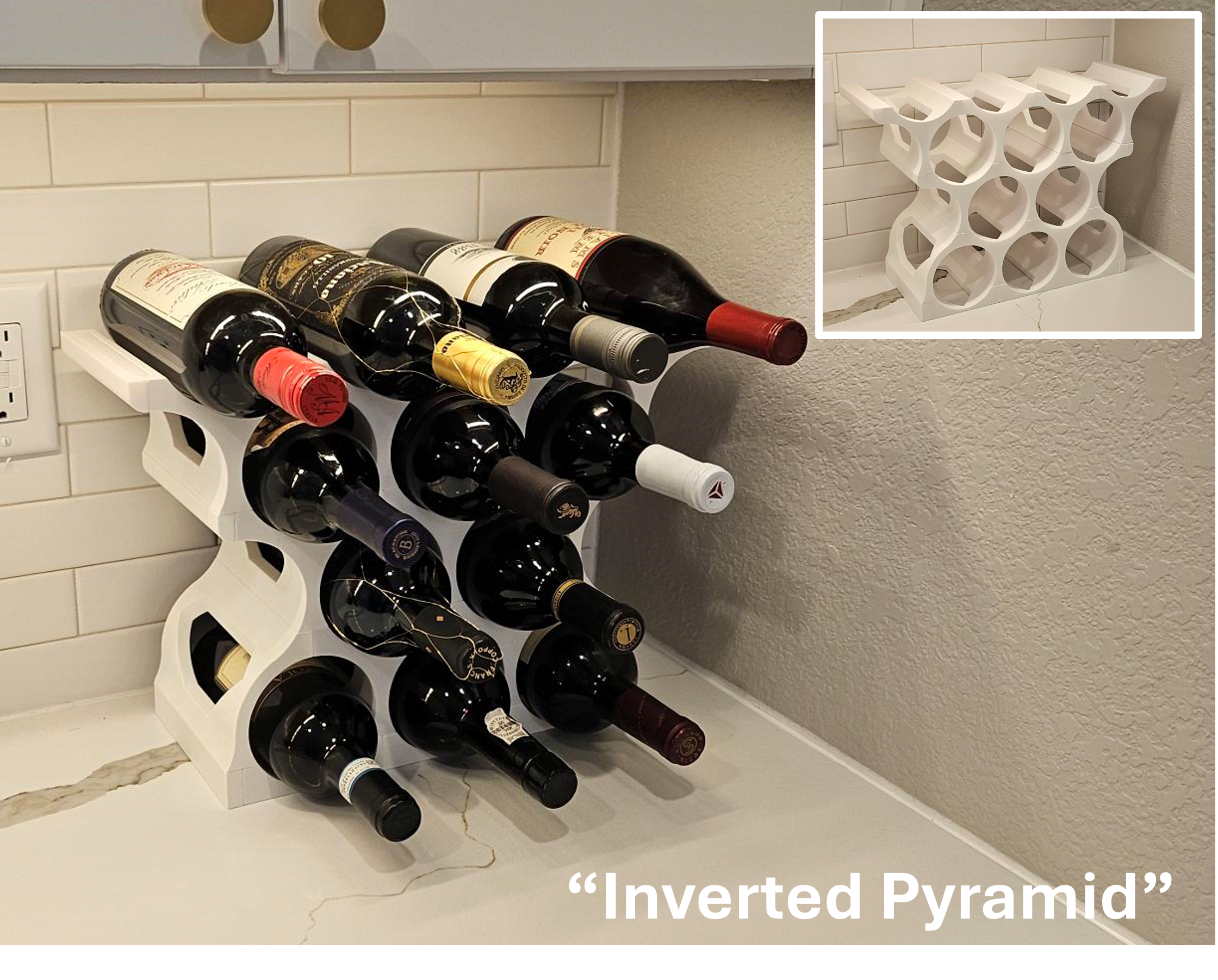 Miniatura 6 do modelo 3D Modular Wine Rack