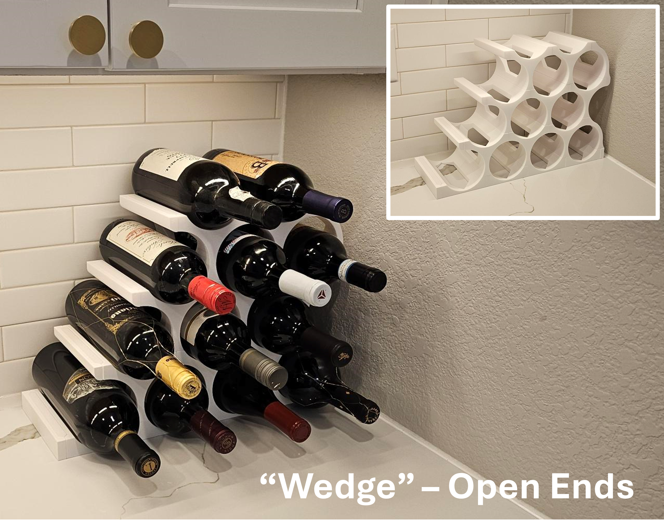 Miniatura 4 do modelo 3D Modular Wine Rack