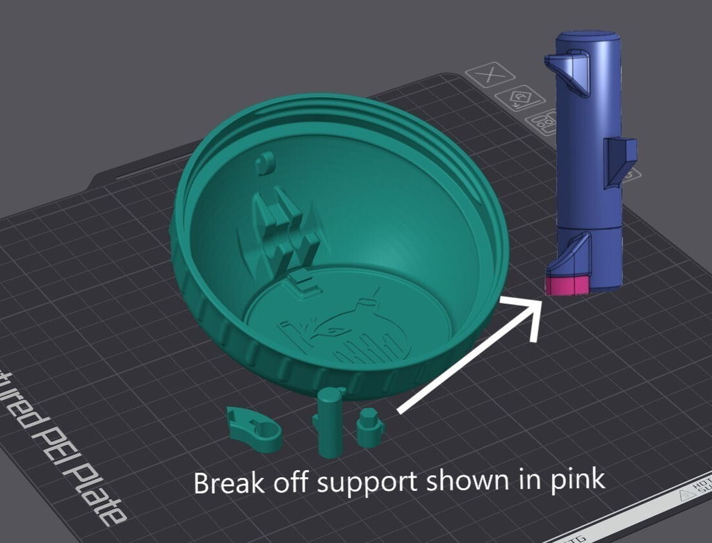 Garbage Lid for Protein Container by Bombastic3D | Download free STL ...
