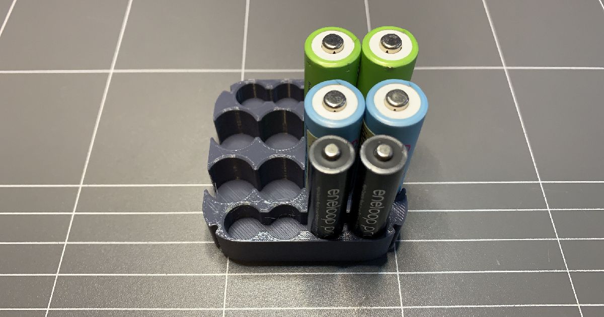 Batteries Stand by Wiseone | Download free STL model | Printables.com