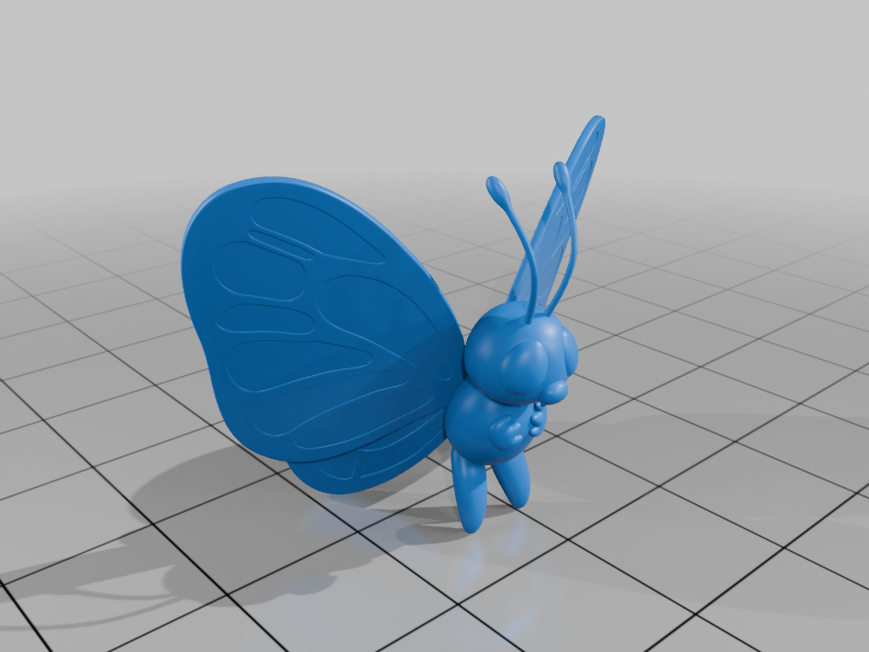 Pokemon Butterfree #12 - Optimized for 3D Printing by 3Dprint1UP ...