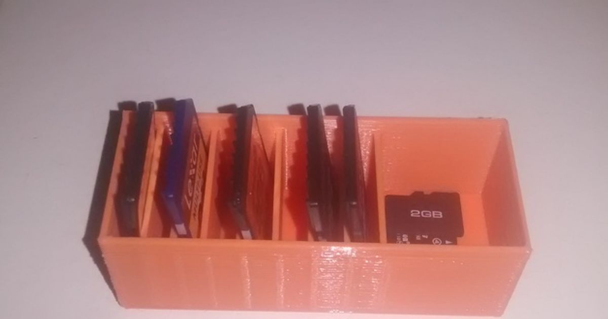 SD and MICROSD CASE by M 3D | Download free STL model | Printables.com