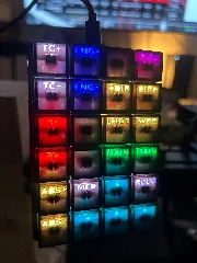 Button Box with illuminated Buttons