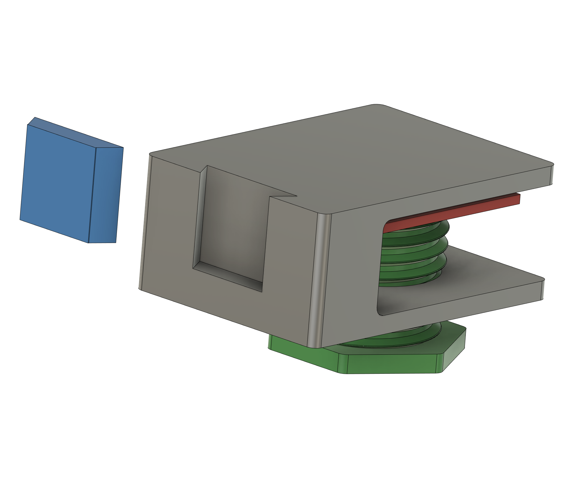 Clamp with dovetail rail for attachements (remix-ready, parametric & modular)
