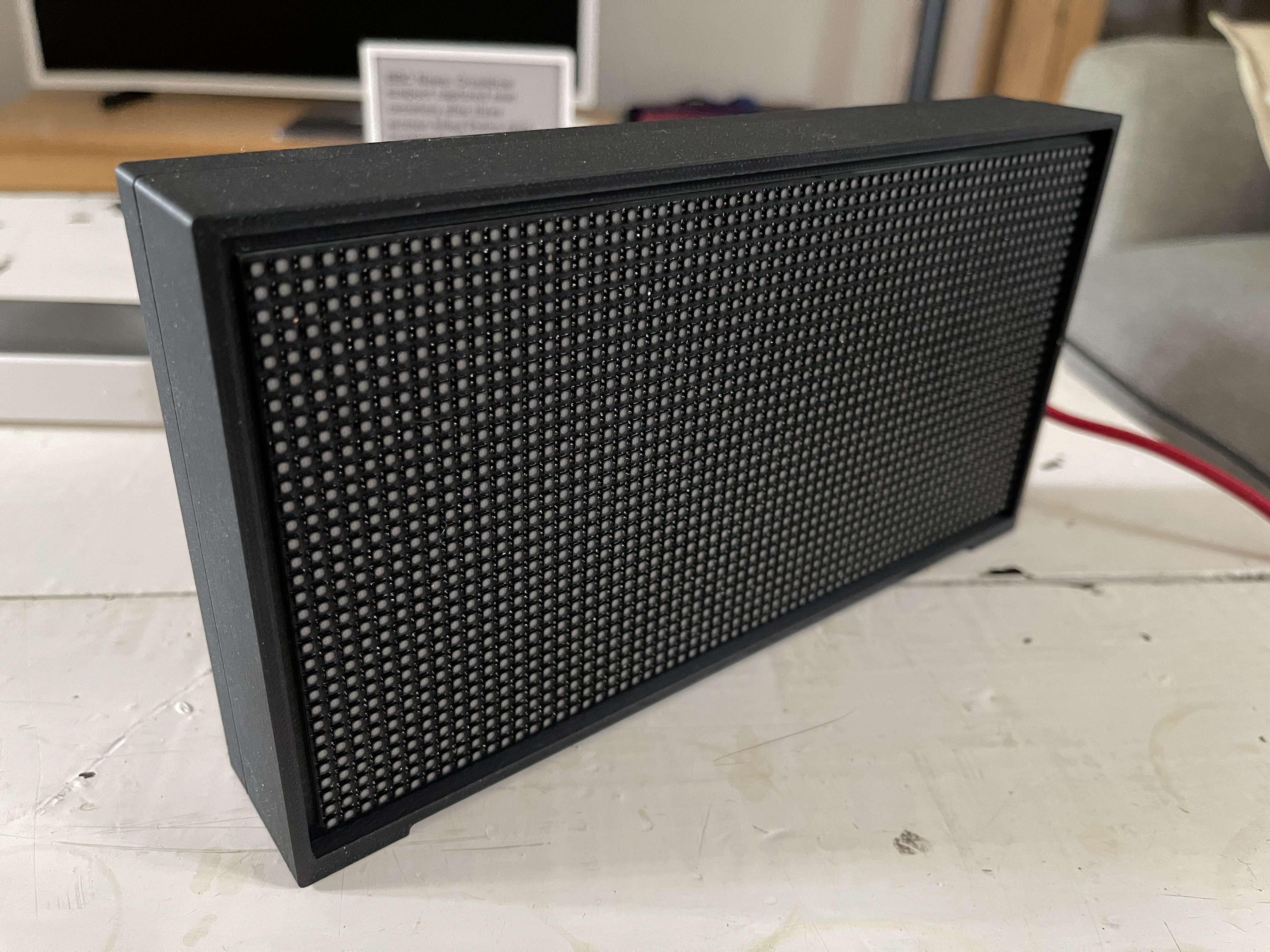 Hub75 Display Case for the Interstate75W, 32x64 4mm pitch display
