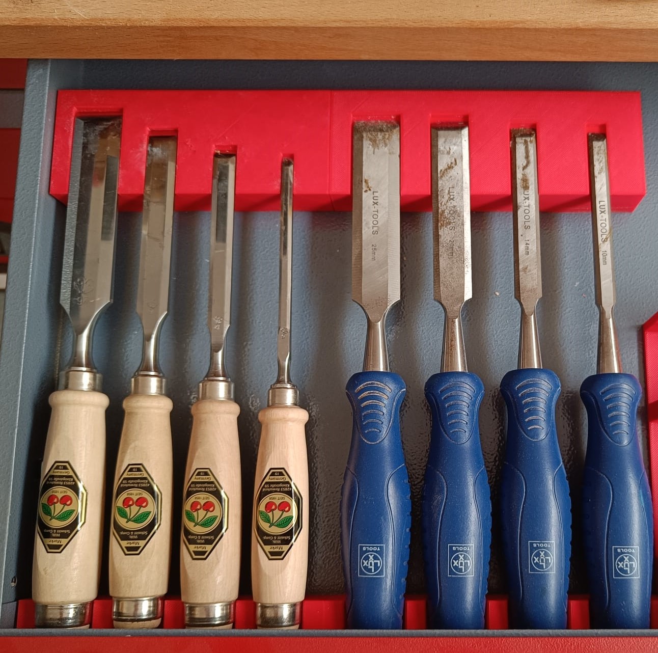 Aufbewahrung Stecheisen/Chisel