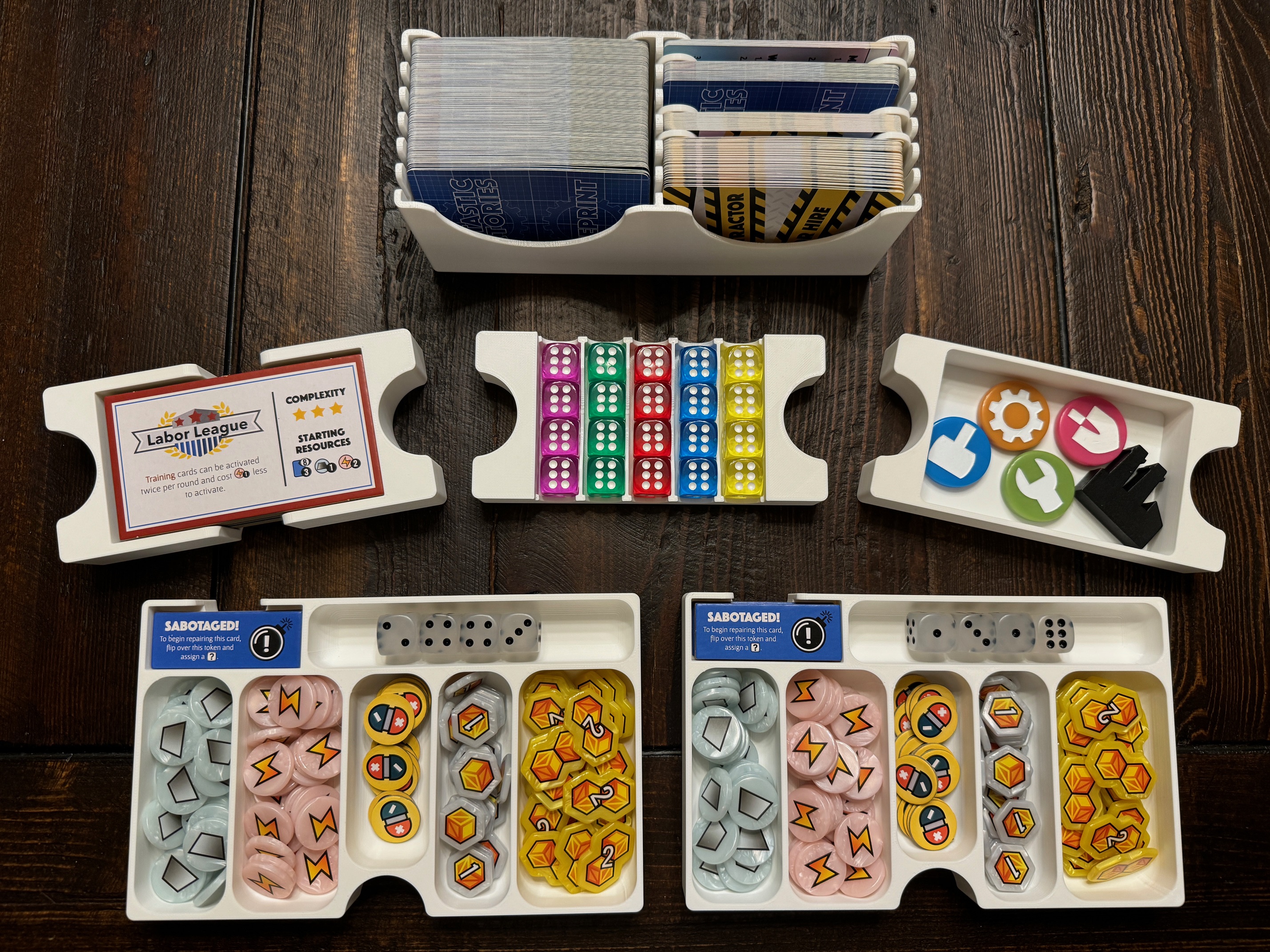Fantastic Factories with Expansions Insert / Organizer - Supports GeekUp Bits