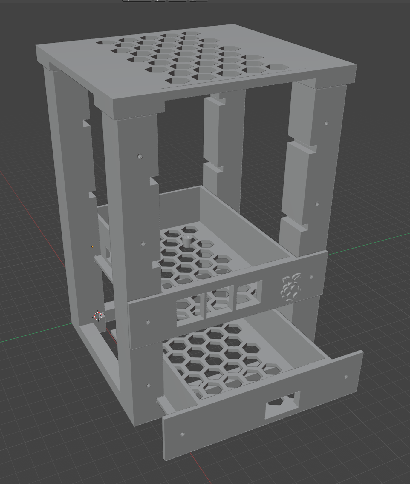 UPDATED Parametric Rack for Pi3/Pi4/Pi5 and WD MyPassport External ...