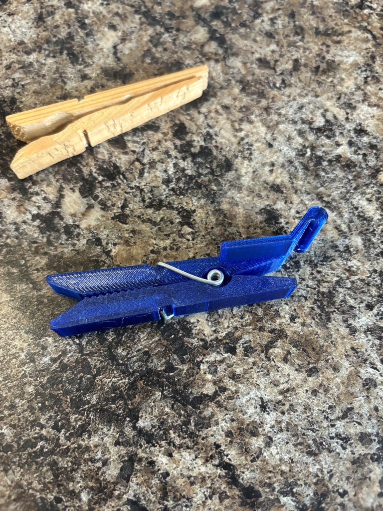 Clothespin for awning rail Remix