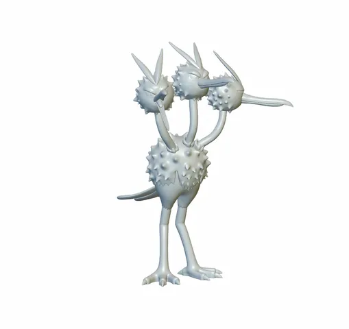 Pokemon Dodrio #85 - Optimized for 3D Printing