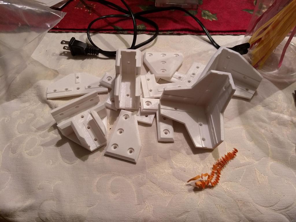 2020 Profile Aluminum 3D Printable Erector Set