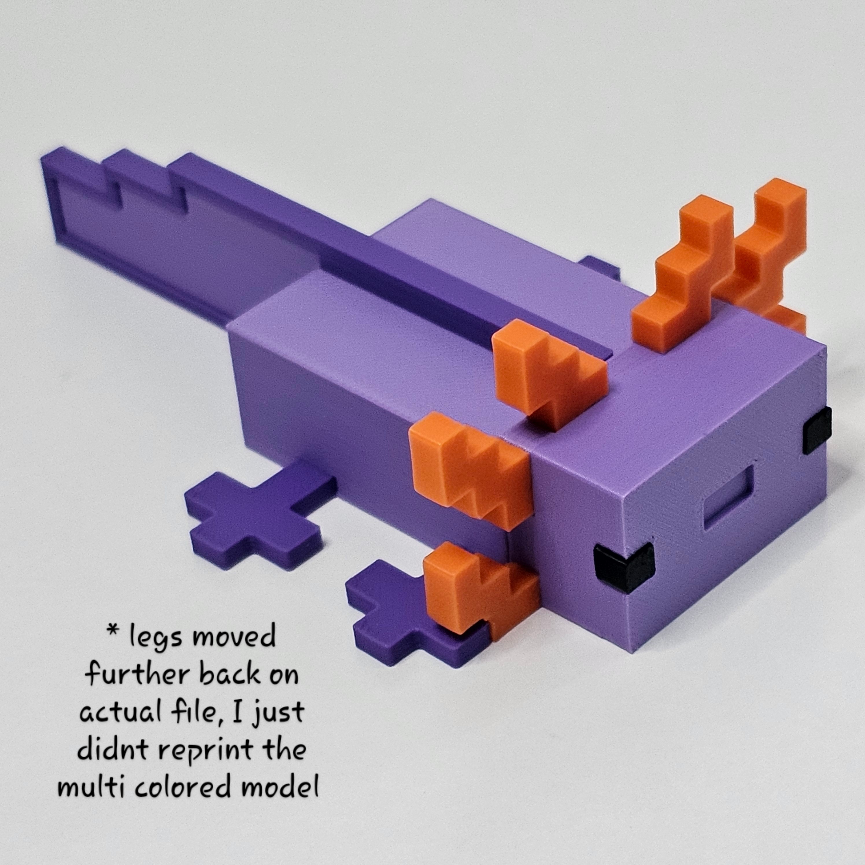 Minecraft Axolotl Remix Multicolor