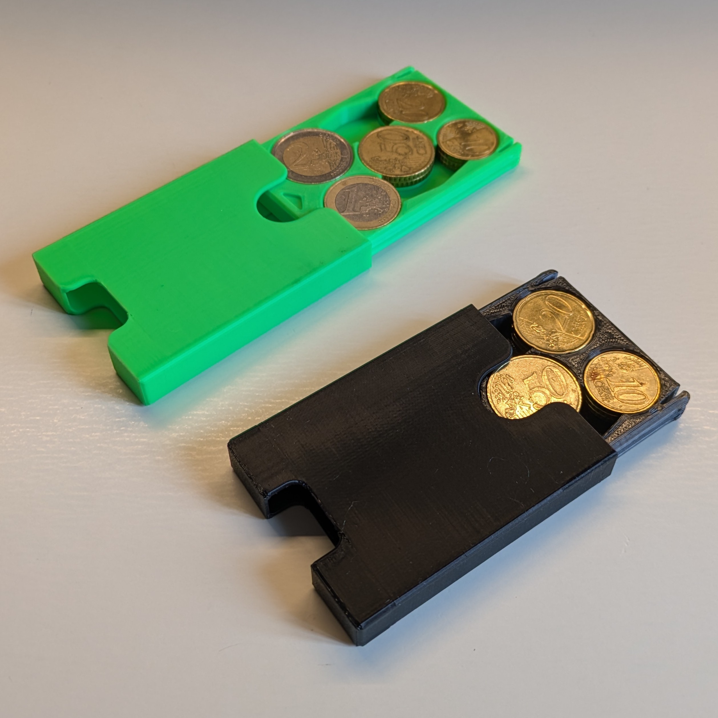 Portable Sliding Case for Euro coins