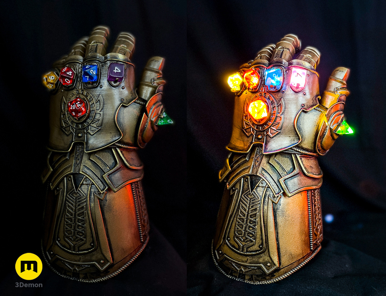 The Infinity Gauntlet – Wearable DnD Dice Holder — miniatura 5