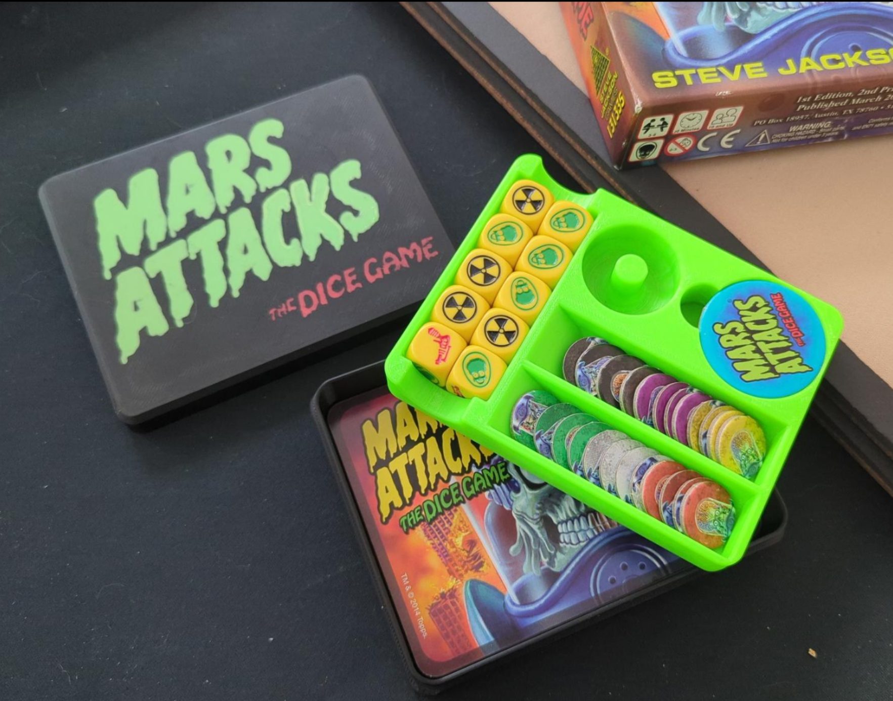 Mars Attacks the Dice Game - Organizer Box